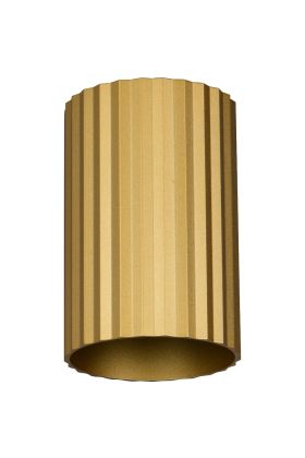 Trio Imaria 264300179 goudkleurige geribbelde cilindervormige updown wandlamp