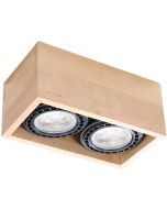 Sollux Quatro SL.0916 houten ES111 plafondlamp