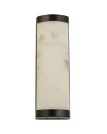 Searchlight Nile 10889BK zwart marmerkleurige badkamerlamp