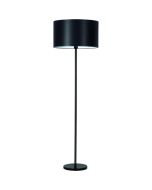 Britop Dove 124400104 zwarte vloerlamp met kap van textiel