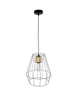 Britop Endorfina 132119104 zwarte hanglamp van metaaldraad