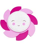 Elobra Zonnesmile roze kinderlamp 137437