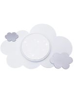Plafondlamp Wolk sterrenlicht zilver 75cm
