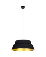 Britop Preto 150019104 zwart met goudkleurige hanglamp van textiel