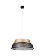 Britop Nevoa 150050104 goud met zwart non-woven stof hanglamp