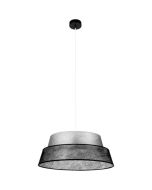 Britop Nevoa 150060104 zilver met zwart non-woven hanglamp