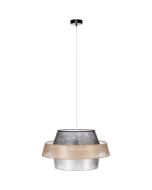 Britop Nevoa 150089104 zwart, zilver en goud non-woven hanglamp
