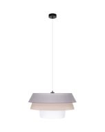 Britop Amar 160970104 beige, roze met witte hanglamp van textiel