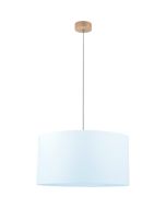 Britop Dove 16380174 witte hanglamp van eikenhout en textiel