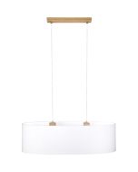 Britop Dove 17380274 eikenhouten hanglamp met witte kap