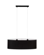 Britop Dove 17400204 zwarte hanglamp van metaal en textiel