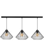 Britop Raquelle 187149304 zwarte hanglamp van metaaldraad