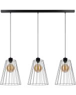 Hanglamp Swan 19349304 hanglamp met drie kappen van metaaldraad