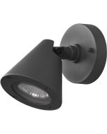 Trio Kaveri 206060142 antraciet grijze kegelvormige wandspot voor buiten