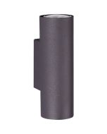 Trio Marley 212400232 mat zwarte buisvormige wandlamp van metaal voor twee GU10 lampen