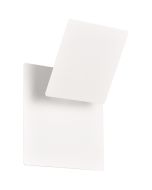 Trio Mio 240319131 witte wandlamp met naar boven gedraaide draaibaar vierkant voor indirect licht
