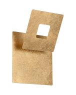 Trio Leano 240319179 goudkleurige wandlamp met naar boven gedraaide draaibaar vierkant voor indirect licht