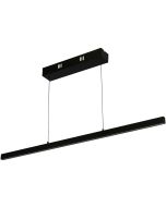 Searchlight Layla 30228BK zwarte hanglamp met LED balk van 101cm