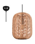 Trio Runa 303090132 hanglamp met 35cm grote ovale kap van touw