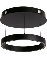 Searchlight Layla 30410BK zwarte ringvormige hanglamp