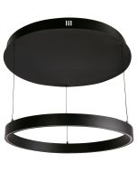 Searchlight Layla 30411BK zwart metalen hanglamp ringvormig