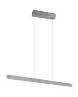 Trio Helios 343310105 langwerpige aluminium hanglamp met led strip rondom voor licht naar boven en beneden