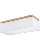 Britop Vertiga 34512474 grijze plafonniere met eikenhout