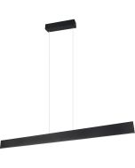 Trio Galway 349710132 zwarte dunne hanglamp met liftfunctie en LED naar boven en beneden