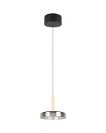 Trio Celeste 354910132 verchroomd glazen hanglamp