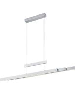 Trio Trajan 375310507 staal kleurige uitschuifbare hanglamp met trekpendel