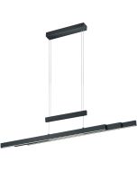 Trio Trajan 375310532 mat zwarte uitschuifbare hanglamp met trekpendel