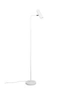 Trio Marley 412400131 witte vloerlamp met spot met schakelaar als leeslamp