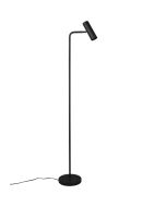 Trio Marley 412400132 zwarte vloerlamp met spot met schakelaar als leeslamp