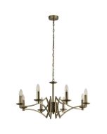 Searchlight Ascot 41312-8AB moderne bronzen acht lichts kroonluchter