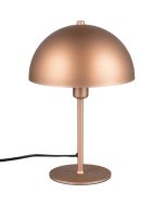 Trio Nola 506200165 koffiebruine tafellamp van metaal met halfronde metalen kap