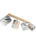 Britop Hoja 56747474 eikenhouten spot met kappen met bladmotief