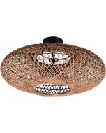 Trio Hedda 612300236 plafondlamp van gevlochten touwen van sisal