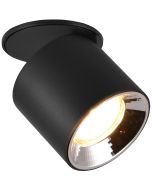 Trio Guayana 651000132 mat zwarte richtbare spot met reflector, ingebouwd