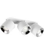 Trio Guayana 651000331 mat witte richtbare drie spot met reflectors, ingebouwd