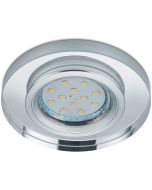 Trio Pirin 652100152 ronde inbouwspot met rand van transparant glas