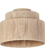 Trio Smilla 666800136 plafonniere met gelaagde dubbele kap van jute touwen