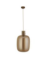 Searchlight Barrel 68361AM amber glazen hanglamp