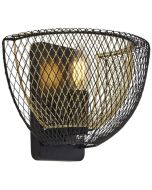Searchlight Honeycomb 6842BGO zwart met goudkleurige wandlamp