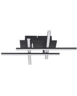 Searchlight Matrix 694-4BK zwarte plafonniere met 4 lichtbalken