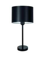 Britop Dove 724400104 zwarte tafellamp van metaal en textiel