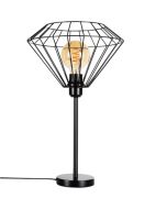 Britop Raquelle 72470104 zwarte tafellamp van metaaldraad