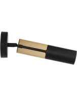 Searchlight Merrygold 82122-1BK zwart met amber kleurige spot