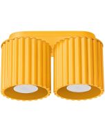 Plafondlamp Aura geel 21cm