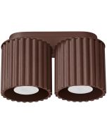 Plafondlamp Aura bruin 21cm