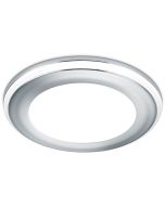 Trio Aura 652310106 chromen inbouwspot met LED paneeltje en LED rand